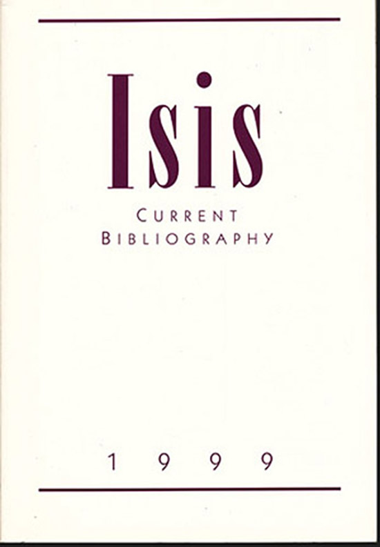 Neu, John (editor) - Isis: Current Bibliography 1999