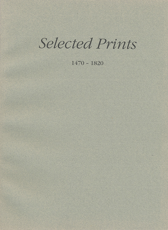 Boerner, C. G. - Selected Prints 1470-1820