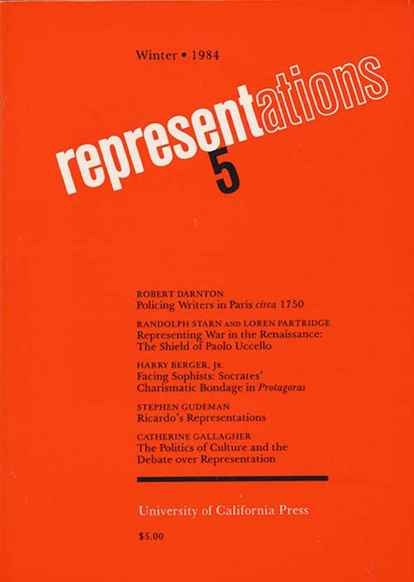 Alpers, Svetlana; Greenblatt, Stephen (editors) - Representations 5 (Winter 1984)
