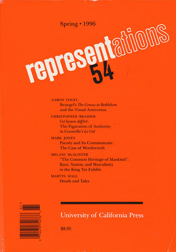 Greenblatt, Stephen; Hess, Carla (editors) - Representations 54 (Spring 1996)
