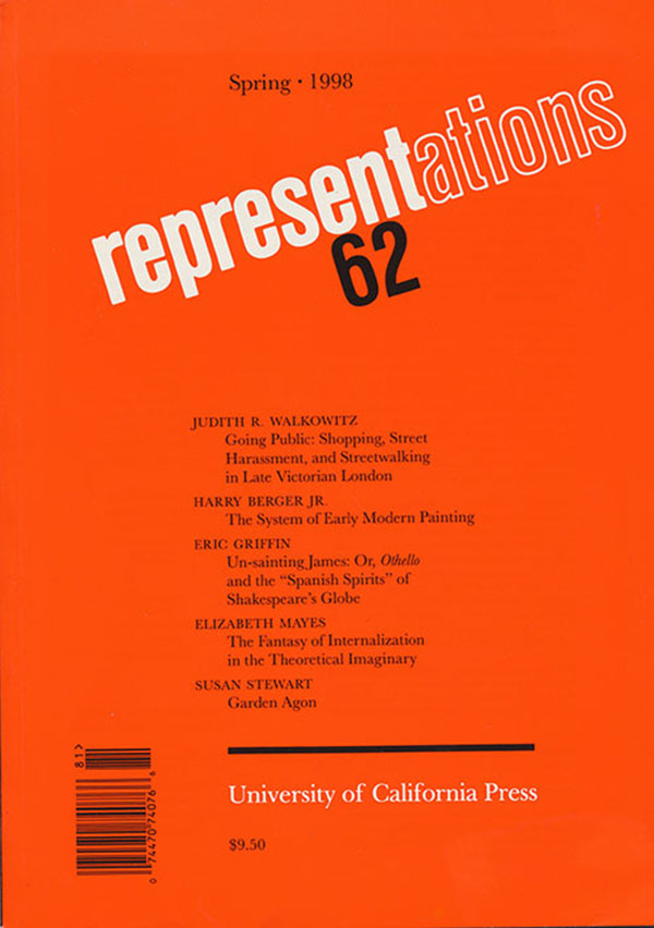Clover, Carol J.; Hess, Carla (editors) - Representations 62 (Spring 1998)