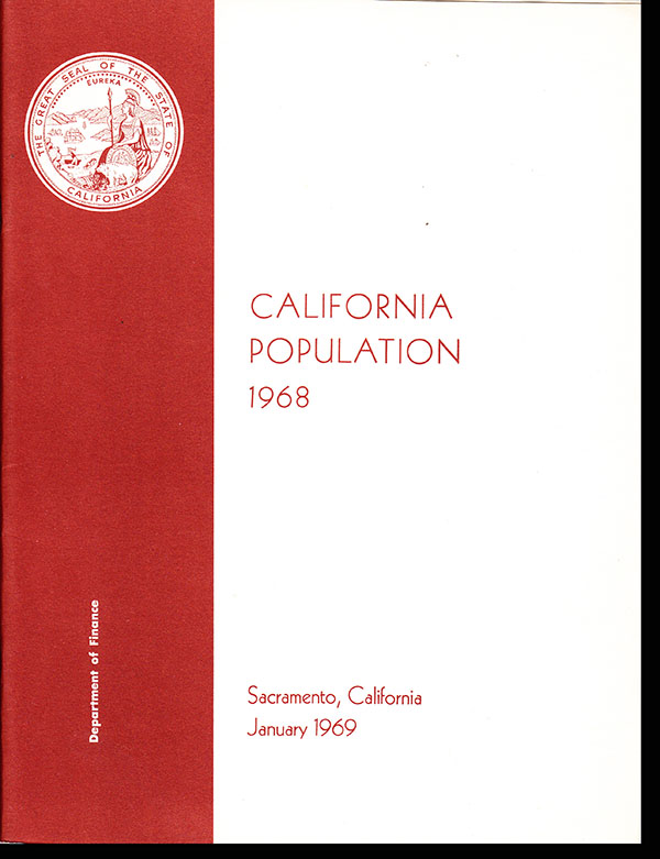 State of California - California Population 1968