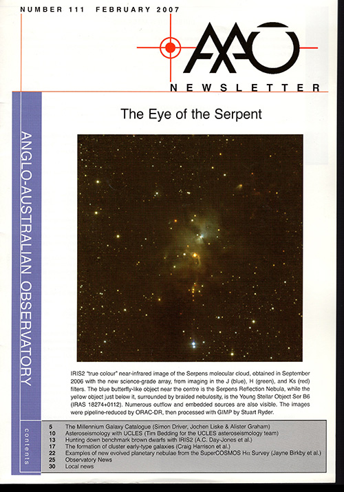 Dobbie, Paul (editor) - Aao Newsletter: The Eye of the Serpent (No. 111, February 2007)