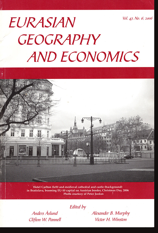 Aslund, Anders et al (Editors) - Eurasian Geography and Economics (Volume 47, No. 6, 2006)