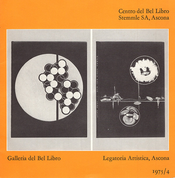 Ascona Galleria - Legatoria Artistica, Ascona, 1975/4 (Exhibition Guide)