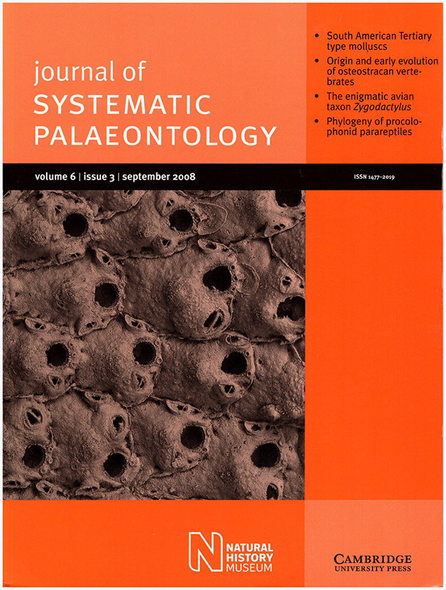 Smith, Andrew B. (editor) - Journal of Systematic Palaeontology (Volume 6, Issue 3, September 2008)