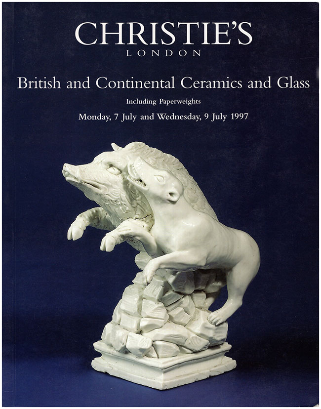 Christies's London - Christie's London: British and Continental Ceramics and Glass Including Paperweights (Monday, 7 July and Wednesday, 9 July 1997)