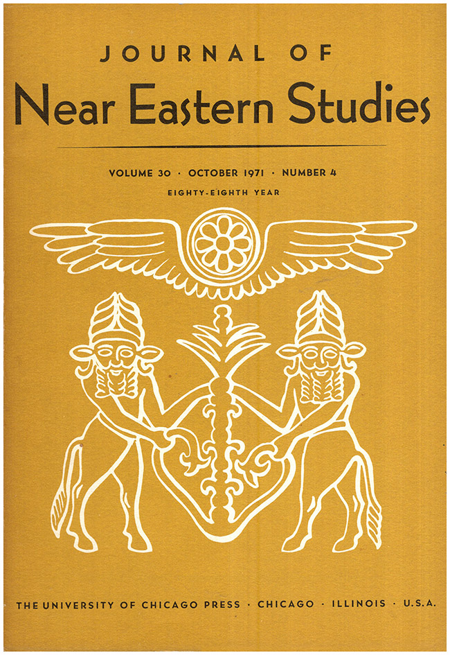 Biggs, Robert D. (editor) - Journal of Near Eastern Studies (Vol 44, January 1985, Number 1)
