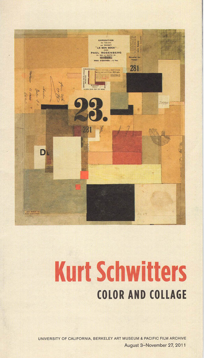 Berkeley Art Museum - Gallery Brochure and Announcement Poster: Kurt Schwitters: Color and Collage
