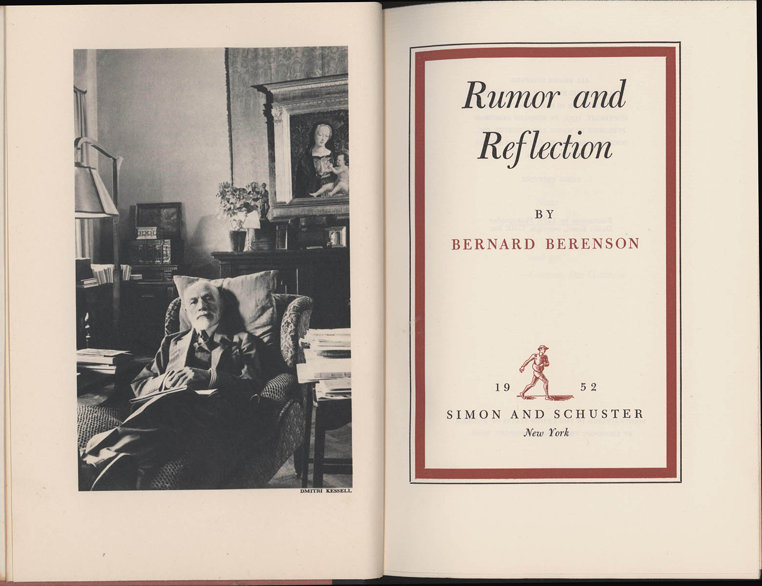 Berenson, Bernard - Rumor and Reflection: War Diary 1941-1944