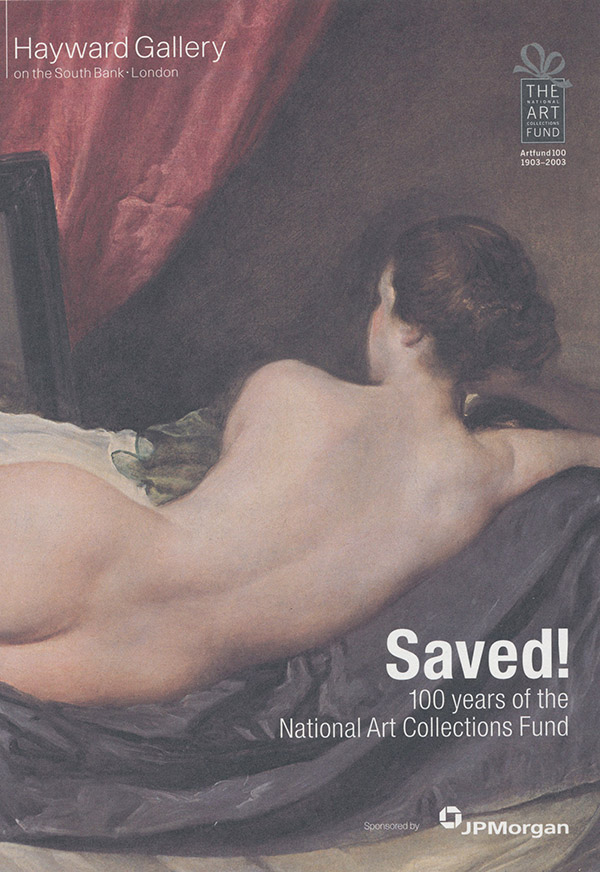 Hayward Gallery - Saved 100 Years of the National Art Collections Fund (Gallery Brochure)